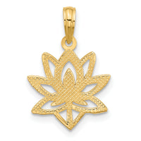 14K Polished Fancy Flower Charm-D5603