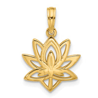 14K Polished Fancy Flower Charm-D5603