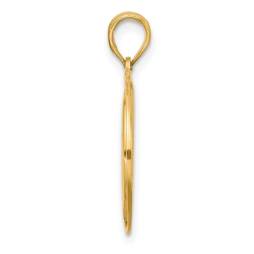 14K Polished Moon and Stars Charm-D5605