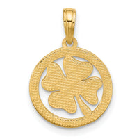 14K Polished Fancy Shamrock Charm-D5606