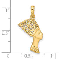 14K Fancy Nefertiti Profile Charm-D5611