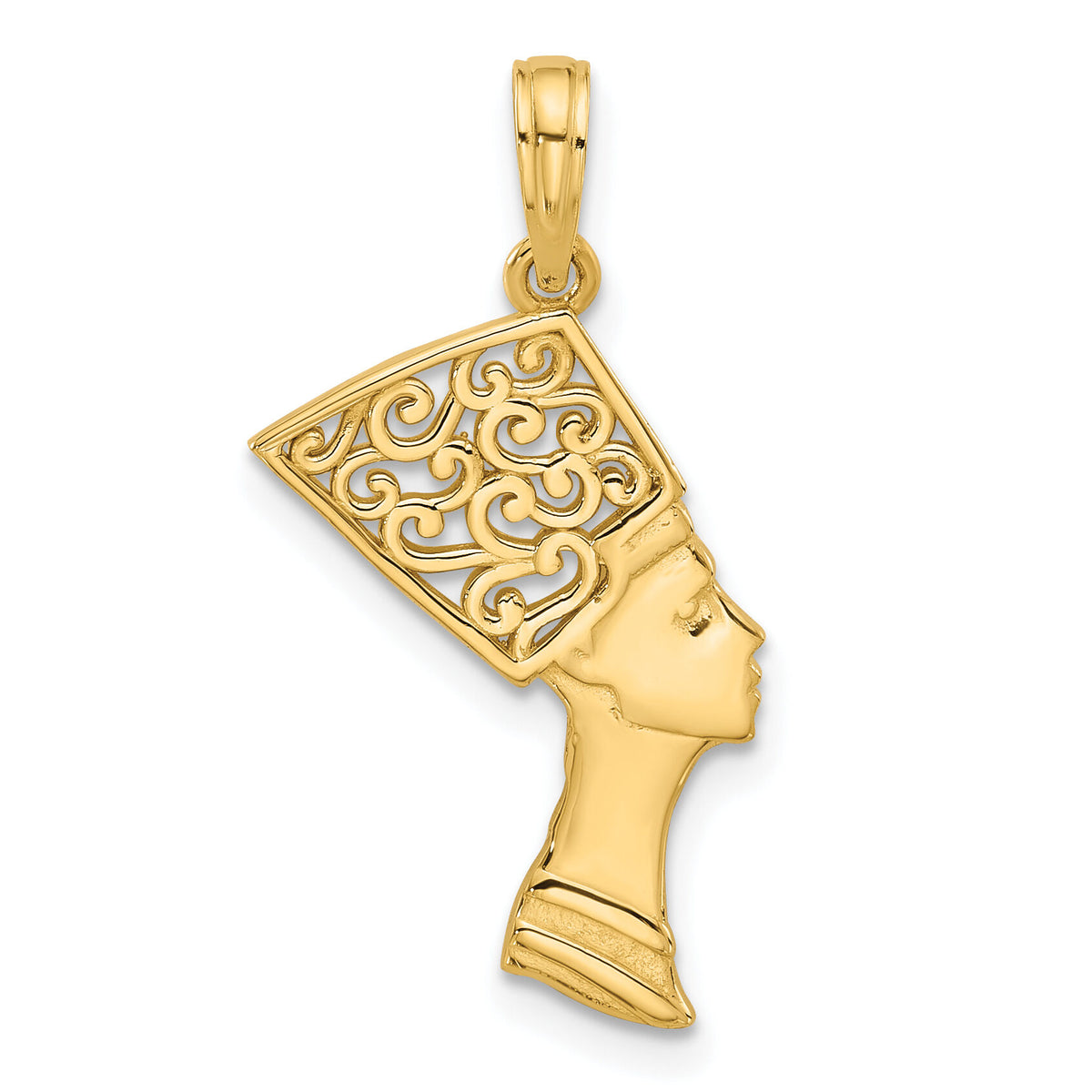 14K Fancy Nefertiti Profile Charm-D5611