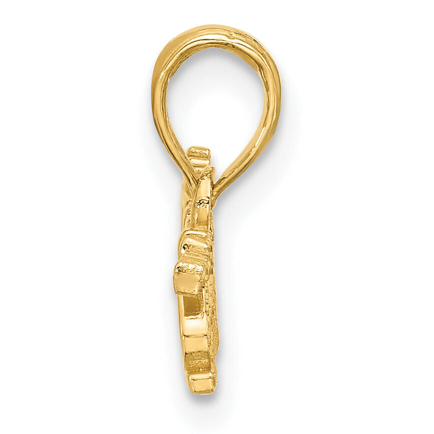 14K Polished PRINCESS Charm-D5613