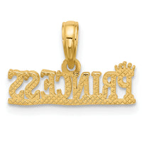 14K Polished PRINCESS Charm-D5613
