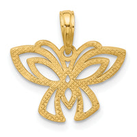 14K Polished Fancy Butterfly Charm-D5614