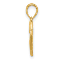 14K Polished Fancy Love and Hearts Charm-D5618