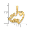 14K Polished Fancy Love and Hearts Charm-D5618