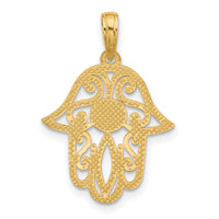 14KY Fancy Hamsa Charm-D5622