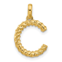 14ky Fancy Twist Letter C-D5677C
