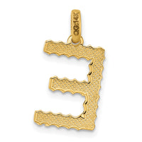 14ky Fancy Twist Letter E-D5677E