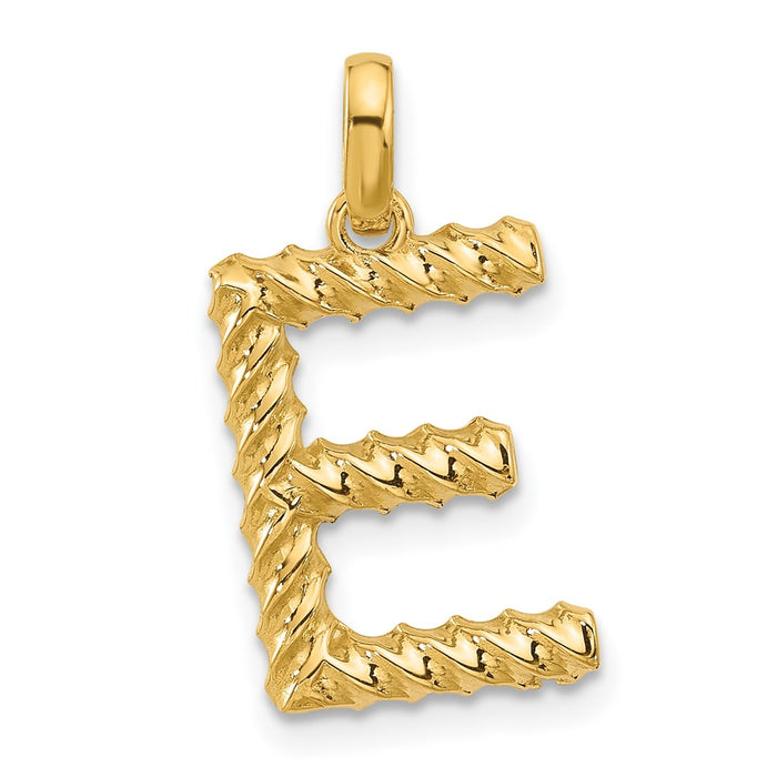 14ky Fancy Twist Letter E-D5677E