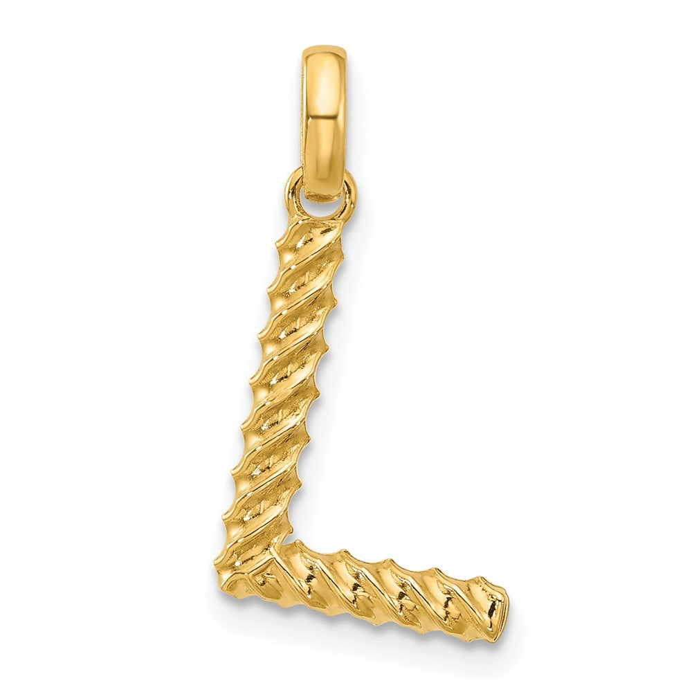 14ky Fancy Twist Letter L-D5677L