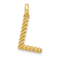 14ky Fancy Twist Letter L-D5677L