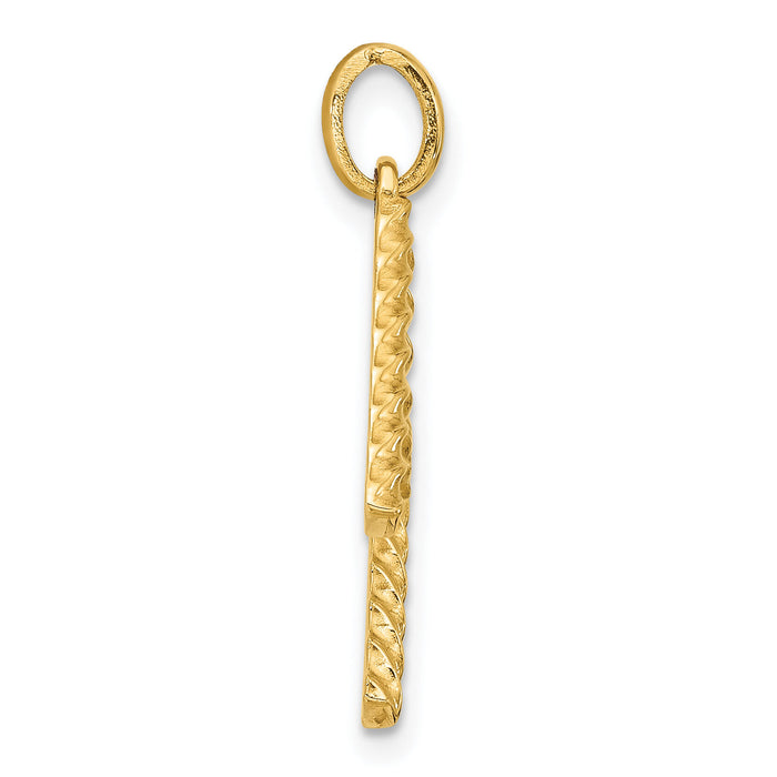 14ky Fancy Twist Letter M-D5677M