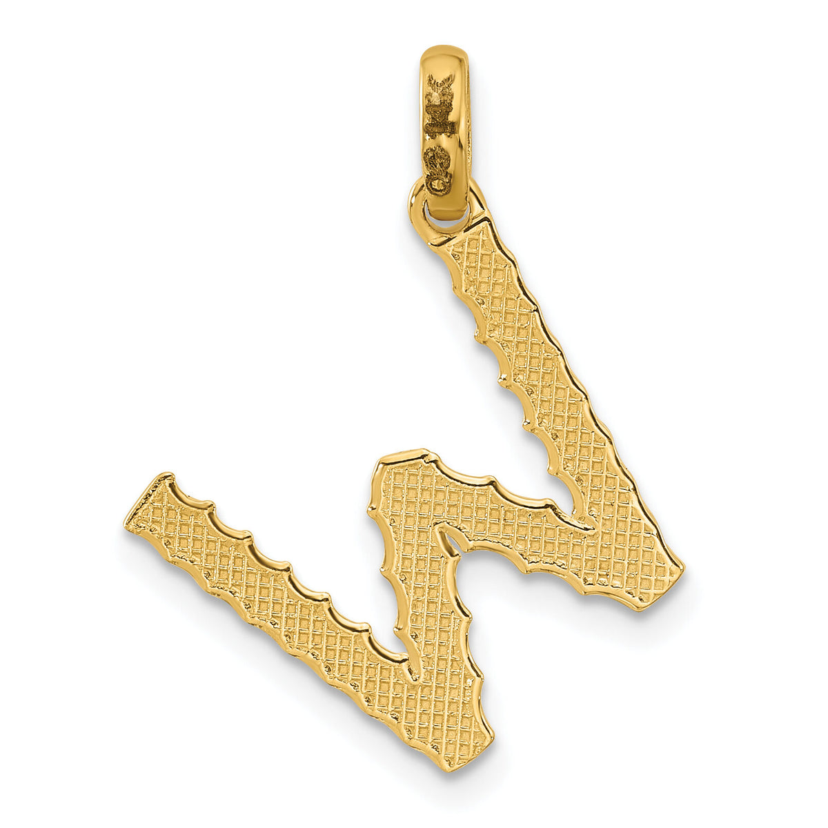 14ky Fancy Twist Letter W-D5677W
