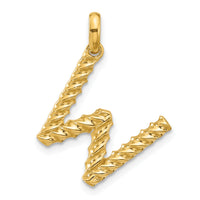 14ky Fancy Twist Letter W-D5677W