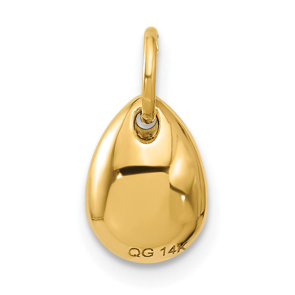 14ky Fancy Avocado With Green Epoxy-D5686