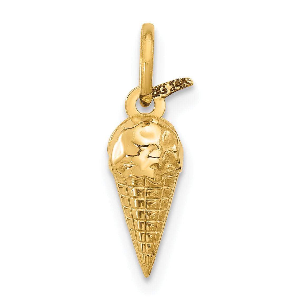 14k Fancy Ice Cream Cone-D5698