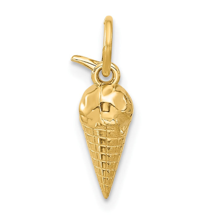 14k Fancy Ice Cream Cone-D5698