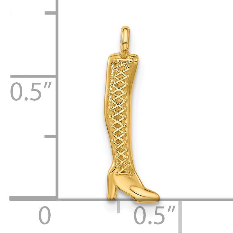14k Fancy Thigh High Boot-D5700