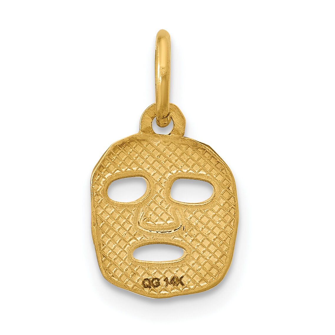 14ky Fancy Face Mask Charm-D5706