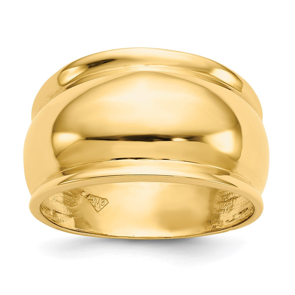 14k Polished Dome Ring-D571