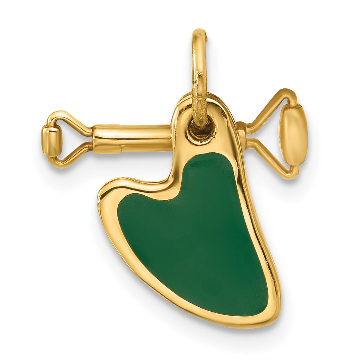 14ky Fancy Gua Sha with Facial Roller Charm-D5710