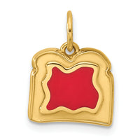 14ky Fancy Toast and Jam Charm-D5711