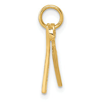 14ky Fancy Comb and Scissors Pendant-D5712