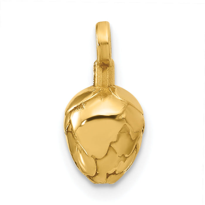 14ky Fancy Artichoke Charm-D5715