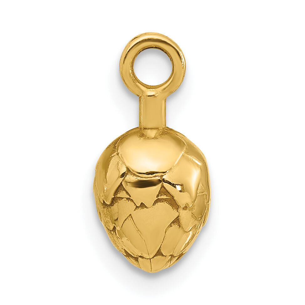 14ky Fancy Artichoke Charm-D5715