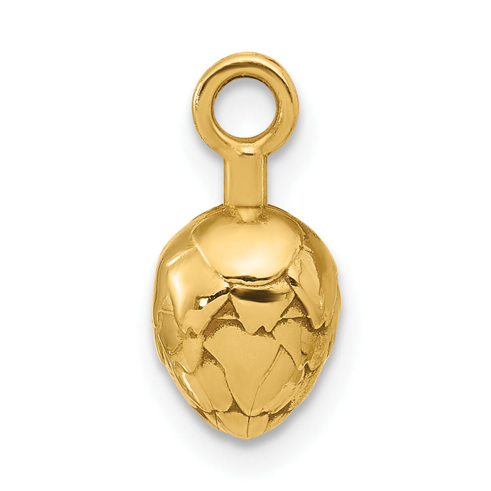 14ky Fancy Artichoke Charm-D5715