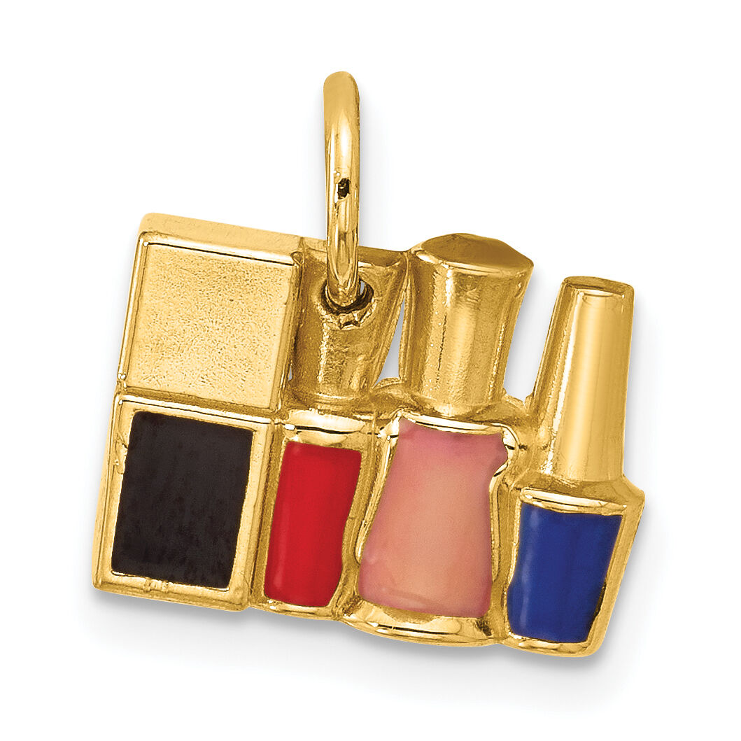 14ky Nail Polish Bottles Charm-D5716