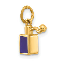 14ky Square Perfume Bottle Charm-D5722