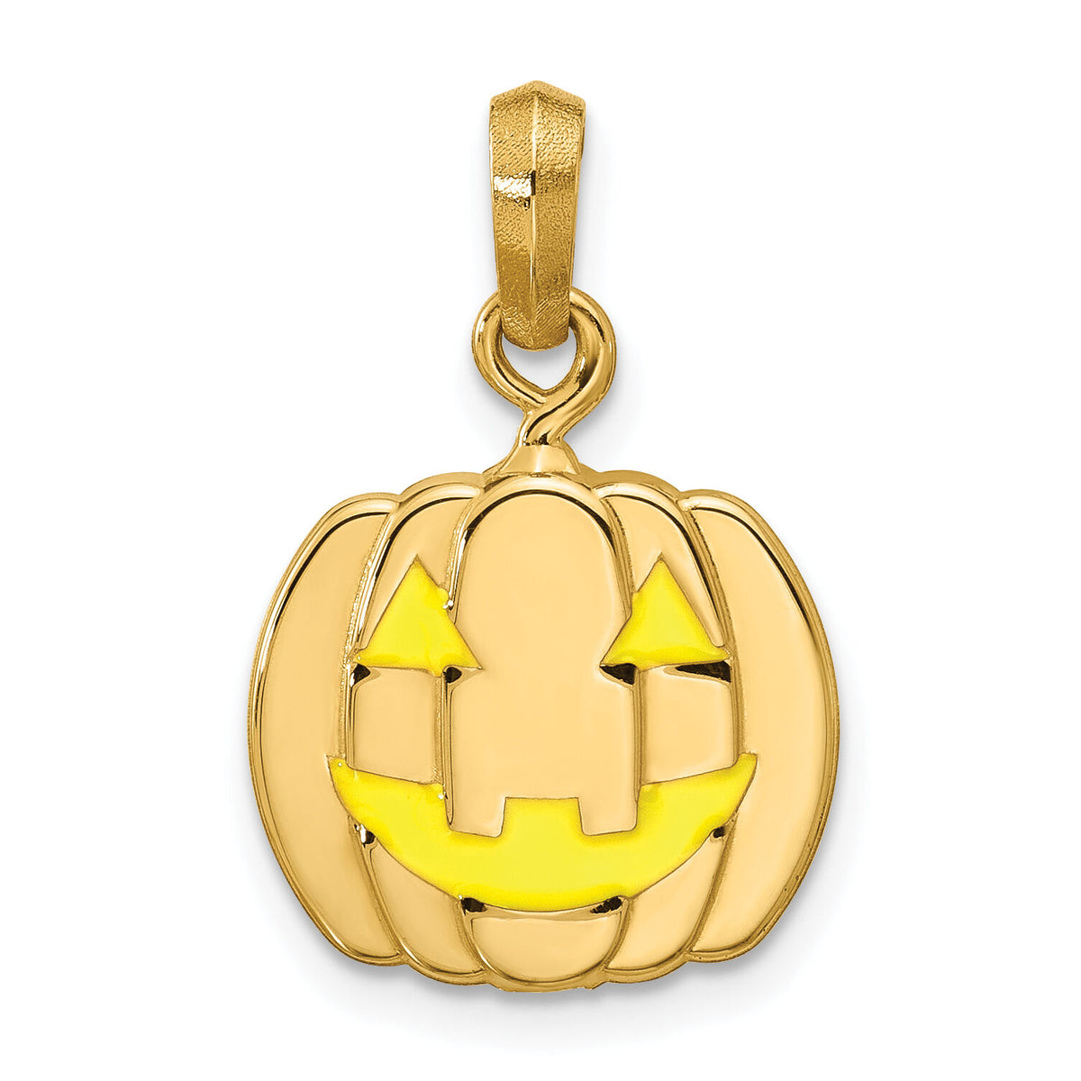 14ky Jack O'Lantern Pendant-D5727