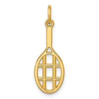 14K Polished Tennis Racket Pendant-D5755