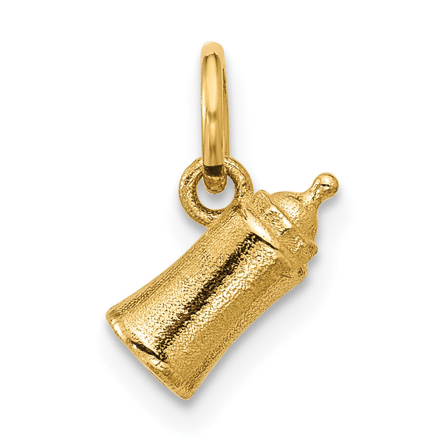 14K Polished Baby Bottle Pendant-D5769