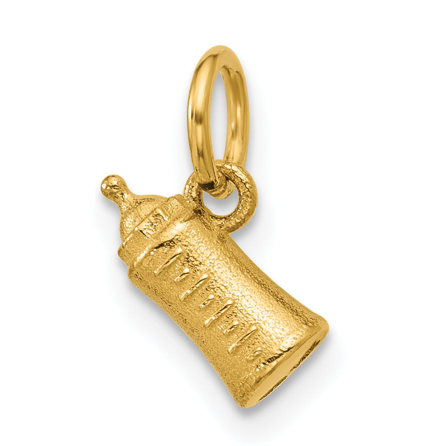 14K Polished Baby Bottle Pendant-D5769