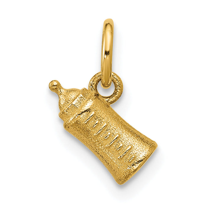 14K Polished Baby Bottle Pendant-D5769