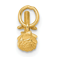 14K Polished Rose Flower Pendant-D5772