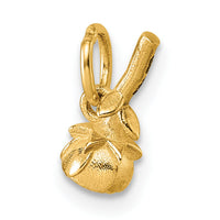 14K Polished Rose Flower Pendant-D5772