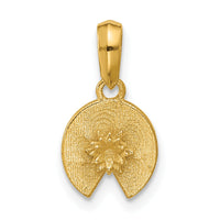 14K Polished Lily Pad Pendant-D5773