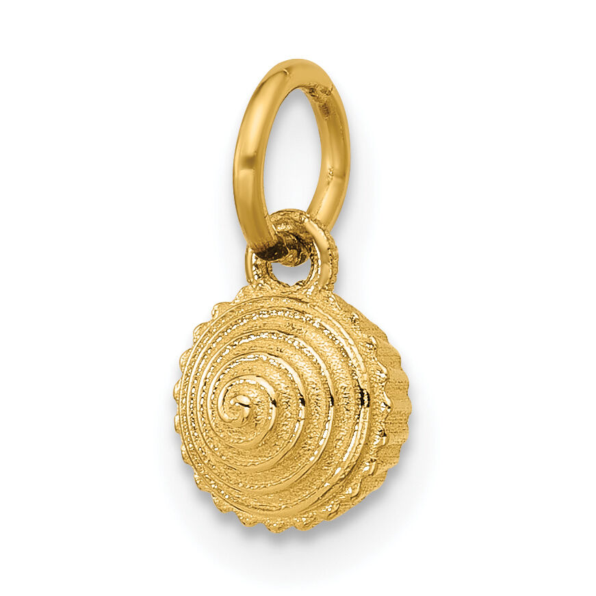 14K Polished Cupcake Pendant-D5781