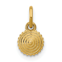 14K Polished Cupcake Pendant-D5781
