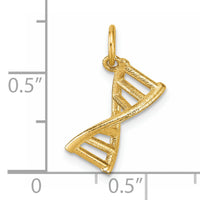 14K Polished DNA Pendant-D5782