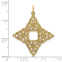 14K Polished Celtic Knot Pendant-D5783