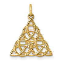 14K Polished Celtic Knot Pendant-D5784
