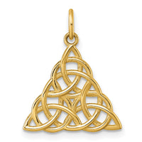 14K Polished Celtic Knot Pendant-D5784