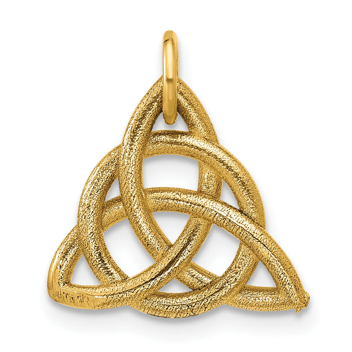 14K Polished Celtic Knot Pendant-D5785