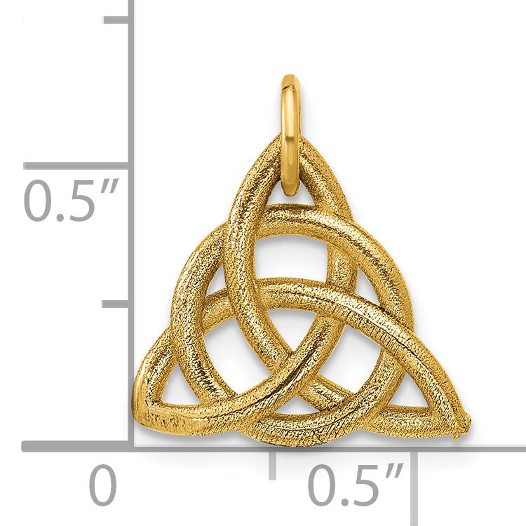 14K Polished Celtic Knot Pendant-D5785